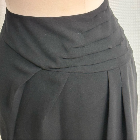 Zara Basic Women's Pencil Skirt, Front Pleat Detail, Side Zipper, Black, Size XL - Picture 6 of 7